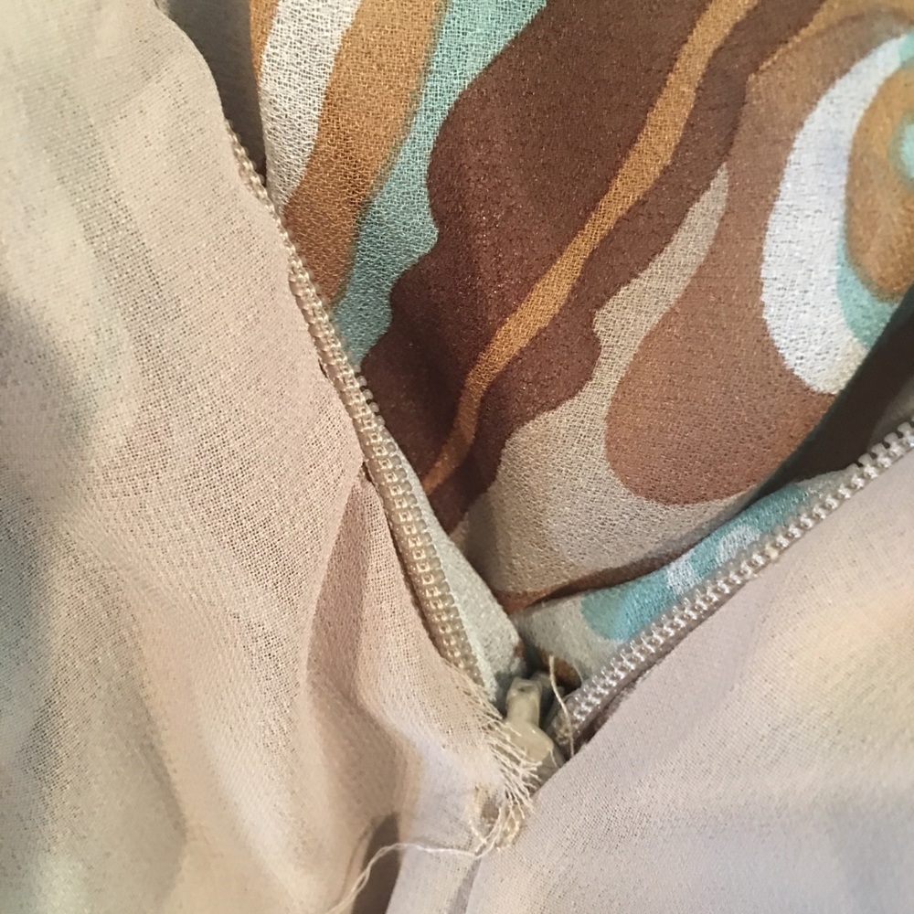 Trina Turk Silk Print Dress Size 2 - Picture 7 of 8